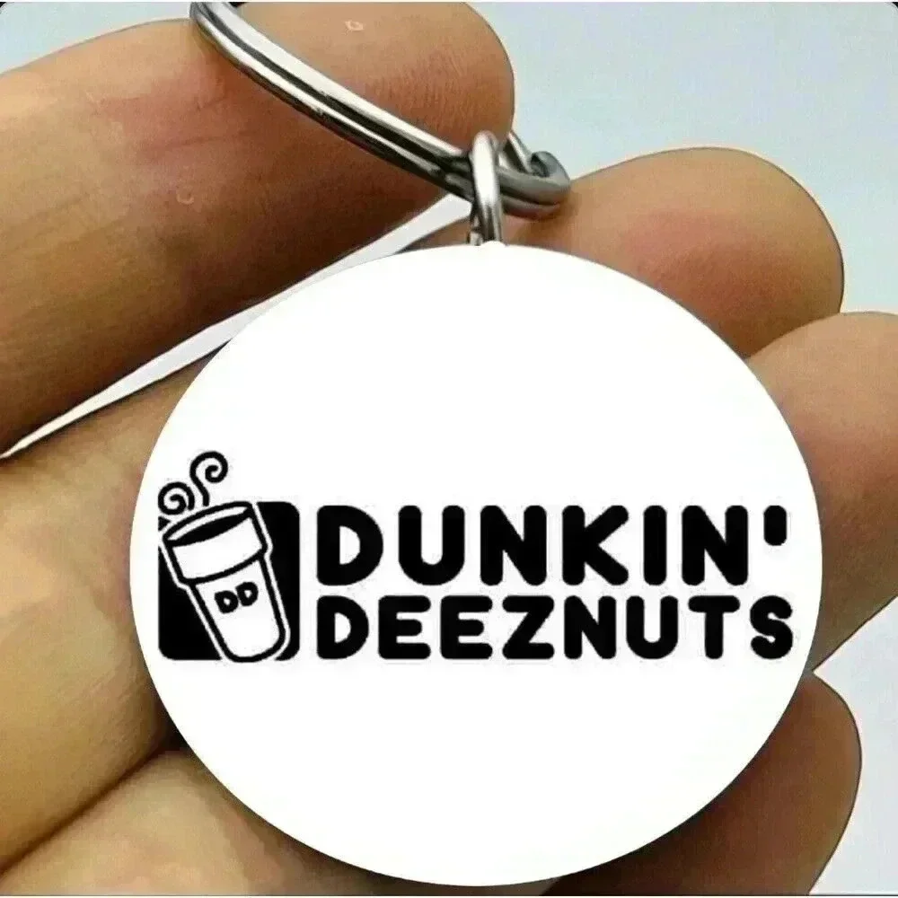 Donut Coffee Deezenunt Hot Funny Cute Keychain